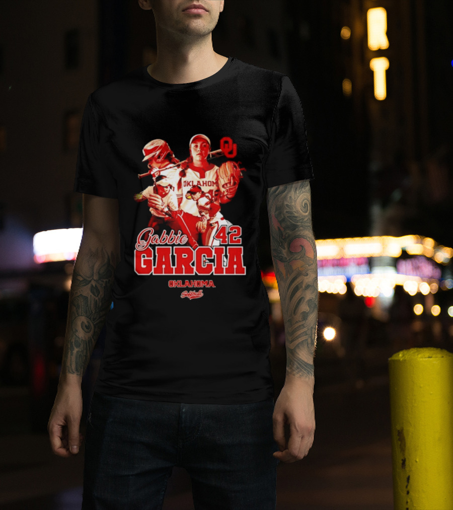 Gabbie Garcia Oklahoma Sooners Softball 42 Player Collage T-Shirt