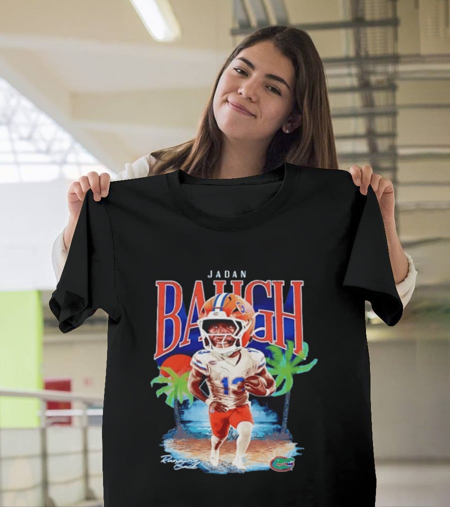 Jadan Baugh Florida Gators NCAA Football Player Beach Palms T-Shirt