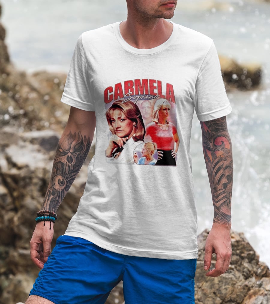 Carmela Soprano Character Collage T-Shirt