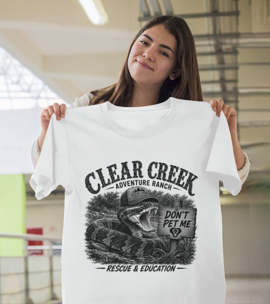 Clear Creek Adventure Ranch Don't Pet Me Rescue Education T-Shirt