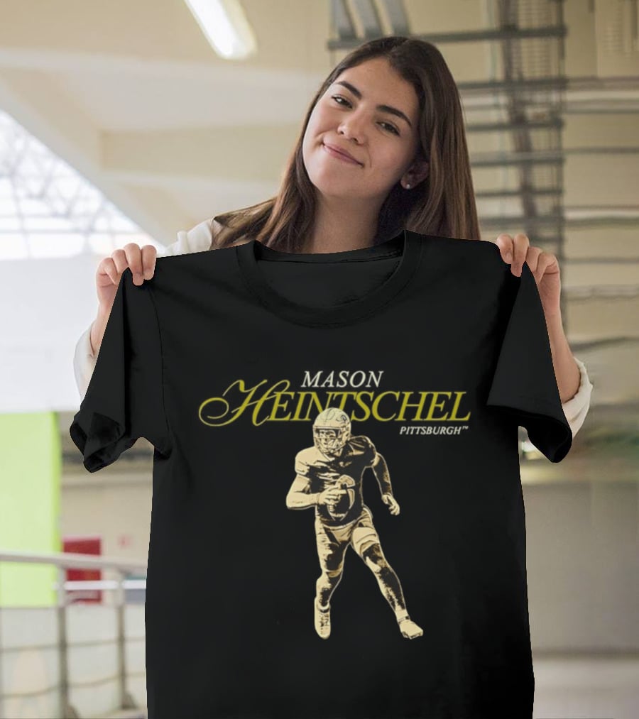 Mason Heintschel Pitt Panthers Football Player Action Pose T-Shirt