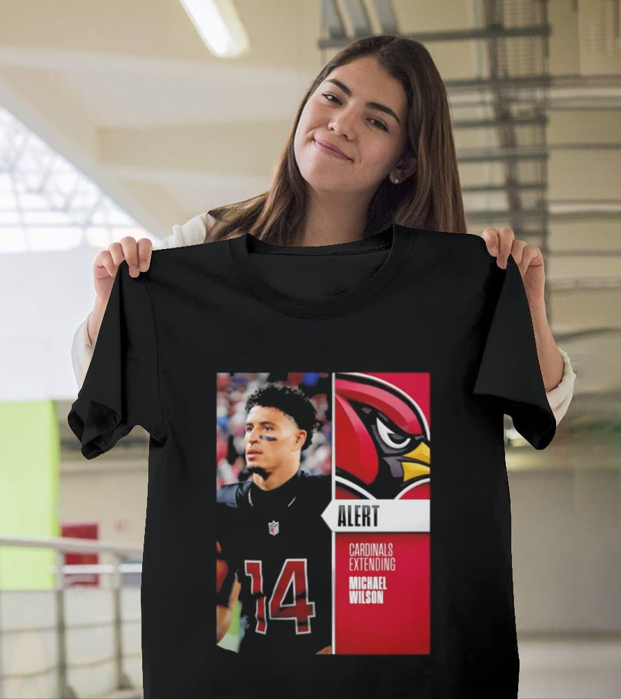 Alert Cardinals Extending Michael Wilson Arizona 14 T-Shirt