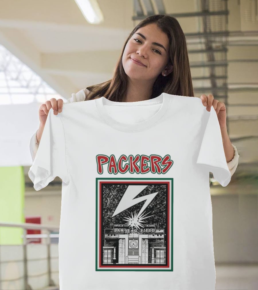 Packers Lambeau Field Green Bay Bad Brains Lightning Burst T-Shirt