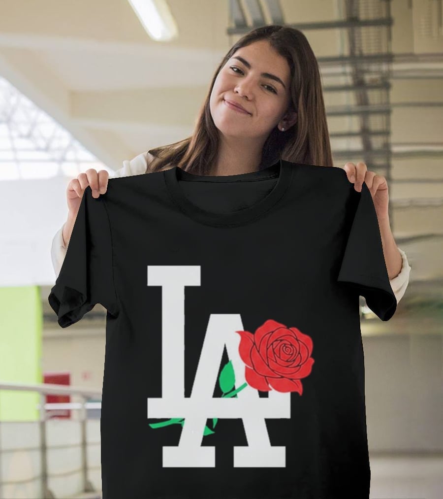 2026 Dodgers Date Night LA Rose T-Shirt