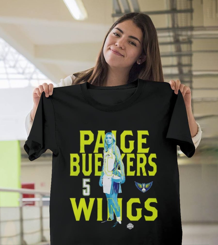 Paige Bueckers 5 Wings Player Stance T-Shirt