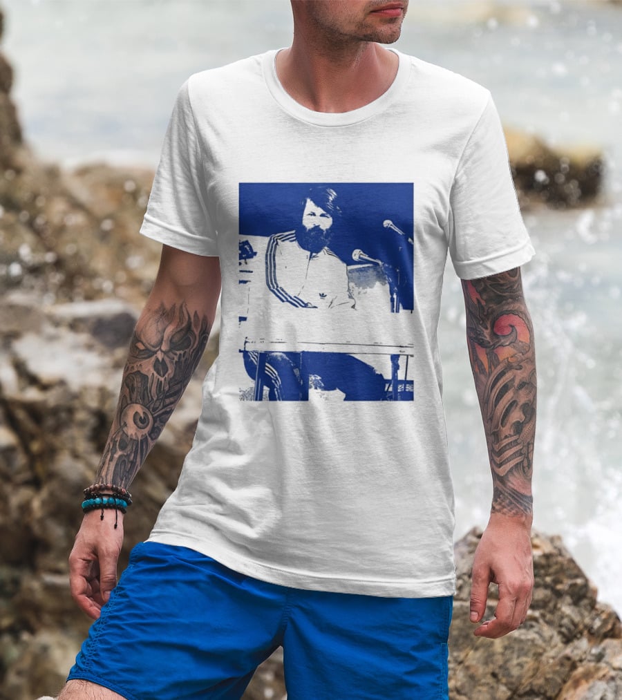 Brian Wilson Piano Microphone Live Performance T-Shirt