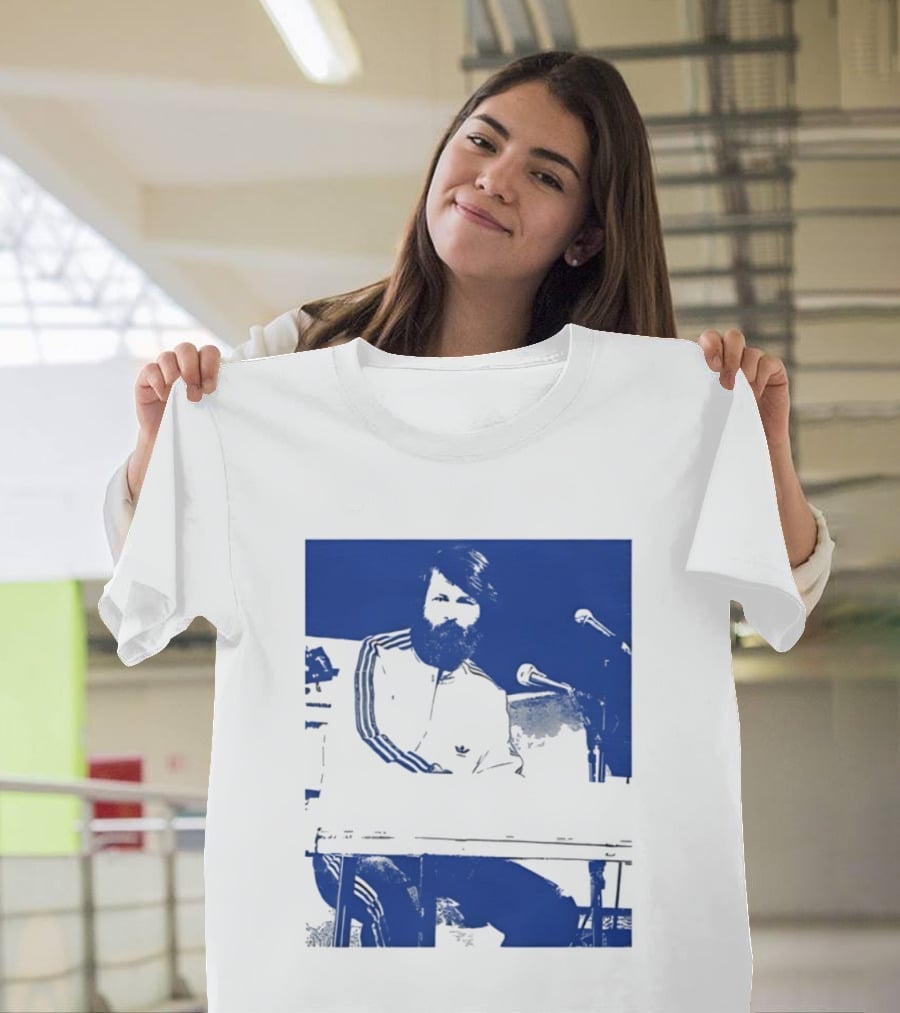 Brian Wilson Piano Microphone Live Performance T-Shirt