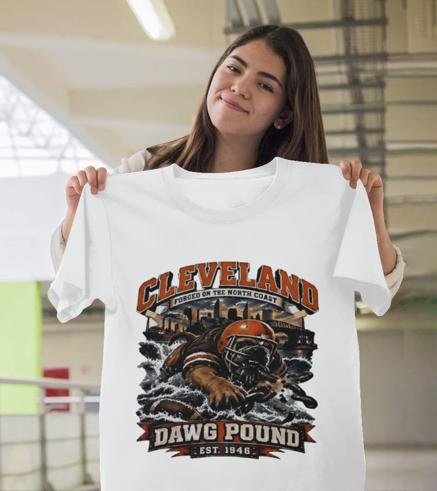Cleveland Dawg Pound Forged On The North Coast Est 1946 T-Shirt