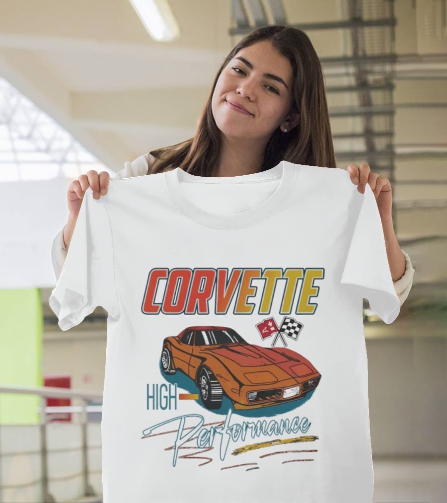 Corvette High Performance Racing Car T-Shirt