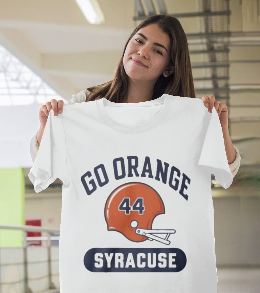 Go Orange 44 Syracuse Helmets Football T-Shirt