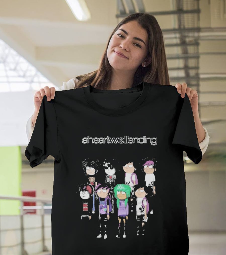 Aheartwellending Heartwell Homies Cartoon Characters T-Shirt