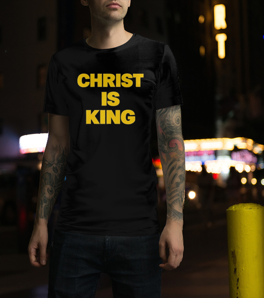 Blake Anderson Christ Is King Bold Yellow T-Shirt