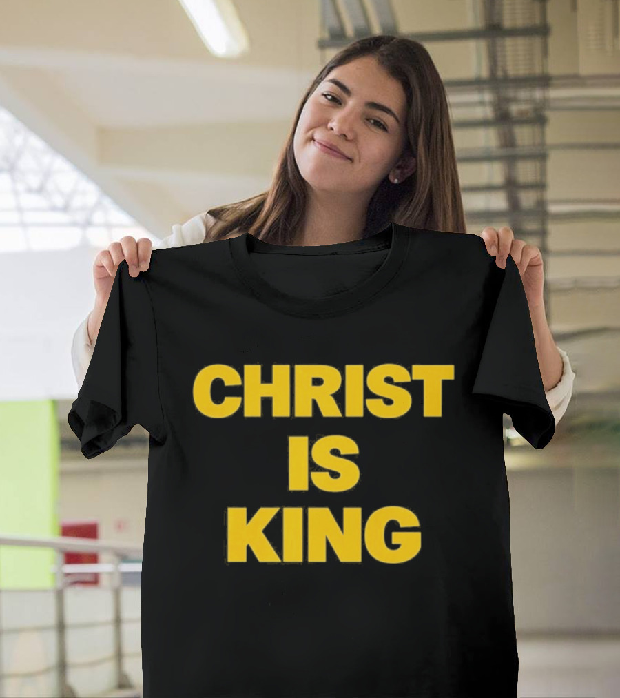 Blake Anderson Christ Is King Bold Yellow T-Shirt