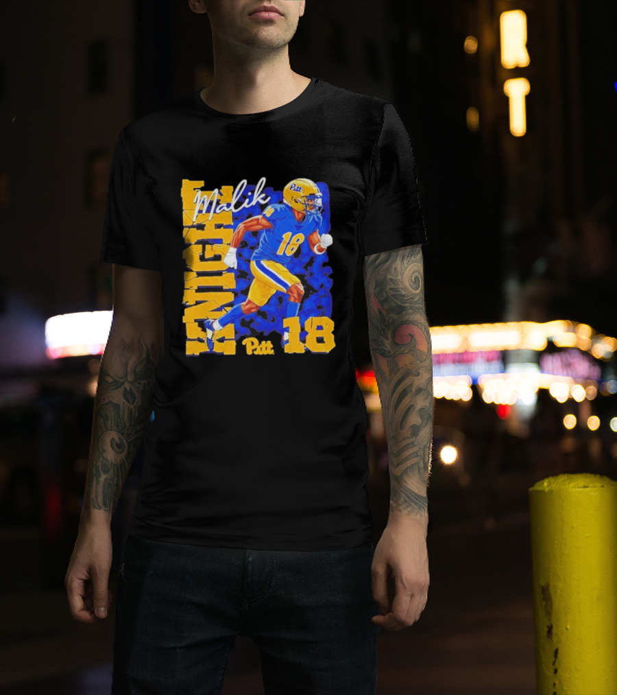 Malik Knight 18 Pitt Panthers Football Player T-Shirt