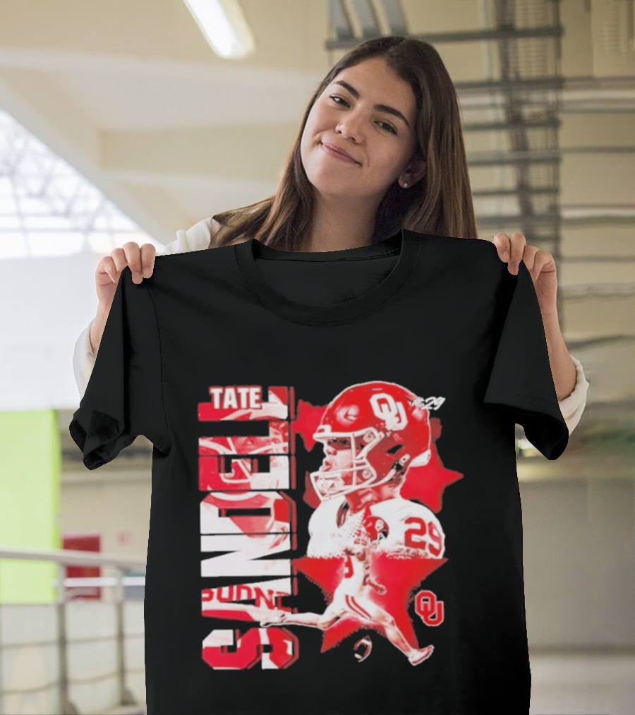 Tate Sandell 29 Oklahoma Sooners Football OU T-Shirt
