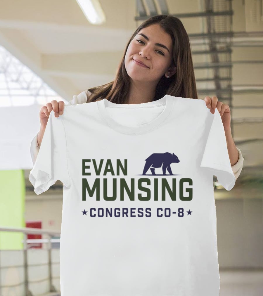Evan Munsing Congress CO 8 Bear Symbol 2026 T-Shirt