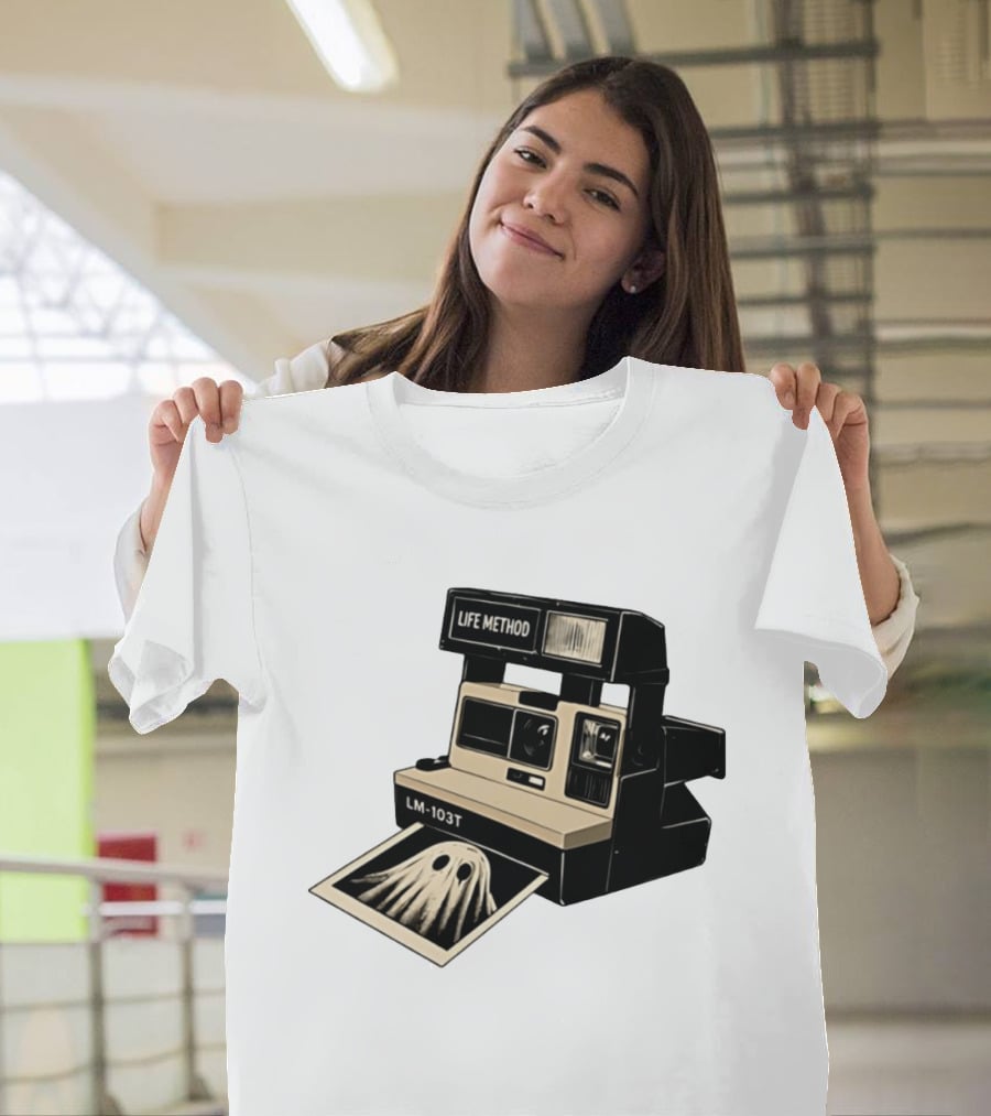 Life Method LM103T Ghost Polaroid Camera Instant Photography Film T-Shirt