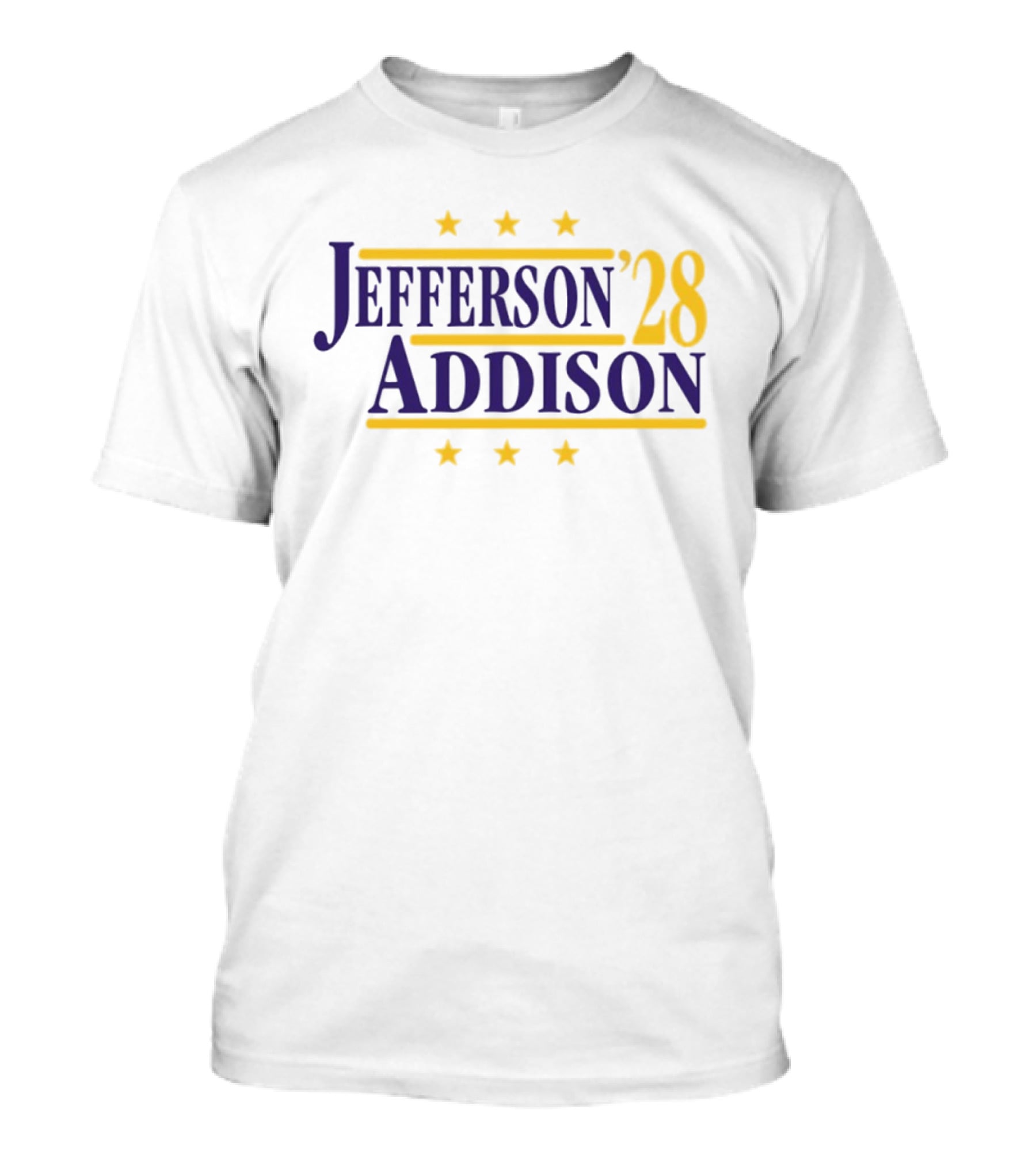 Jefferson Addison 28 Minnesota Vikings Football Stars T-Shirt