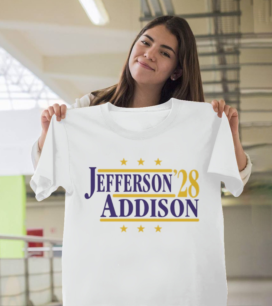 Jefferson Addison 28 Minnesota Vikings Football Stars T-Shirt