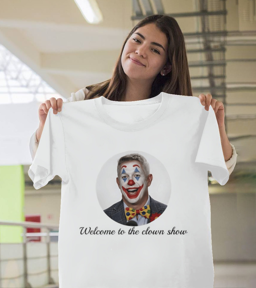 Mike Elias Welcome To The Clown Show Bowtie Suit Red Nose T-Shirt