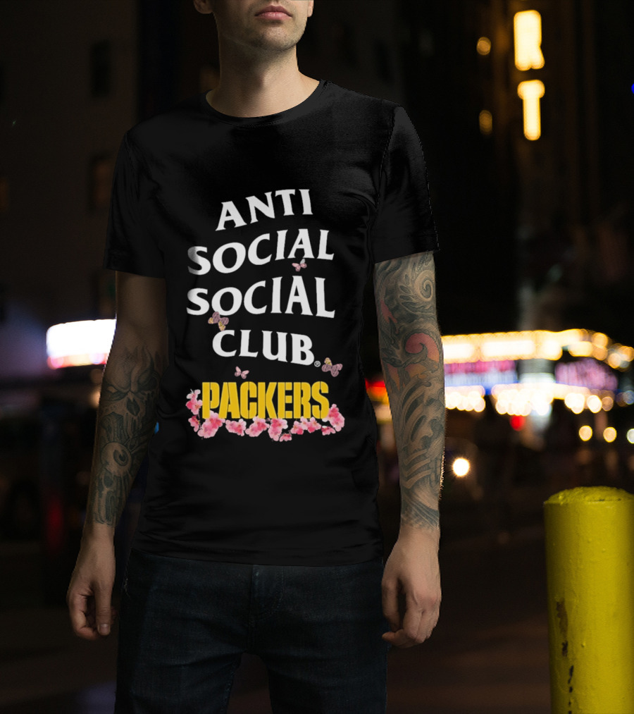 Anti Social Social Club Packers Blossom Pink Butterflies T-Shirt