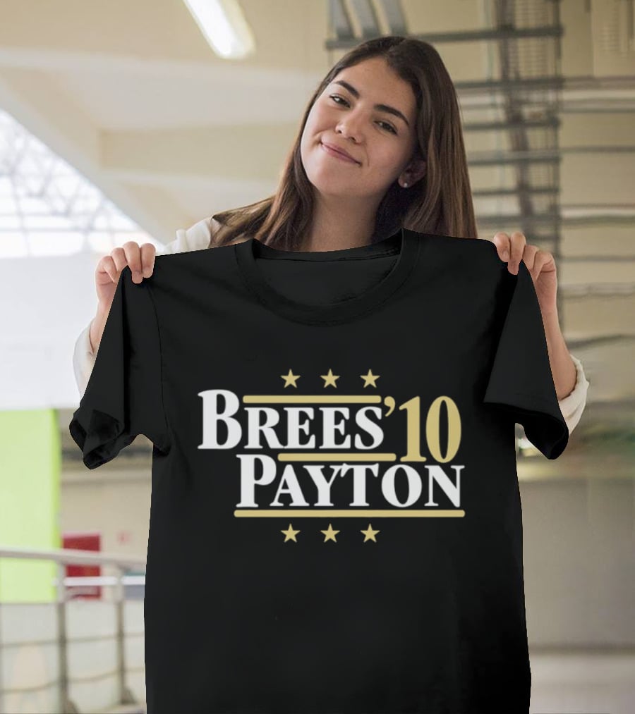 Brees Payton 10 New Orleans Saints Football Stars T-Shirt