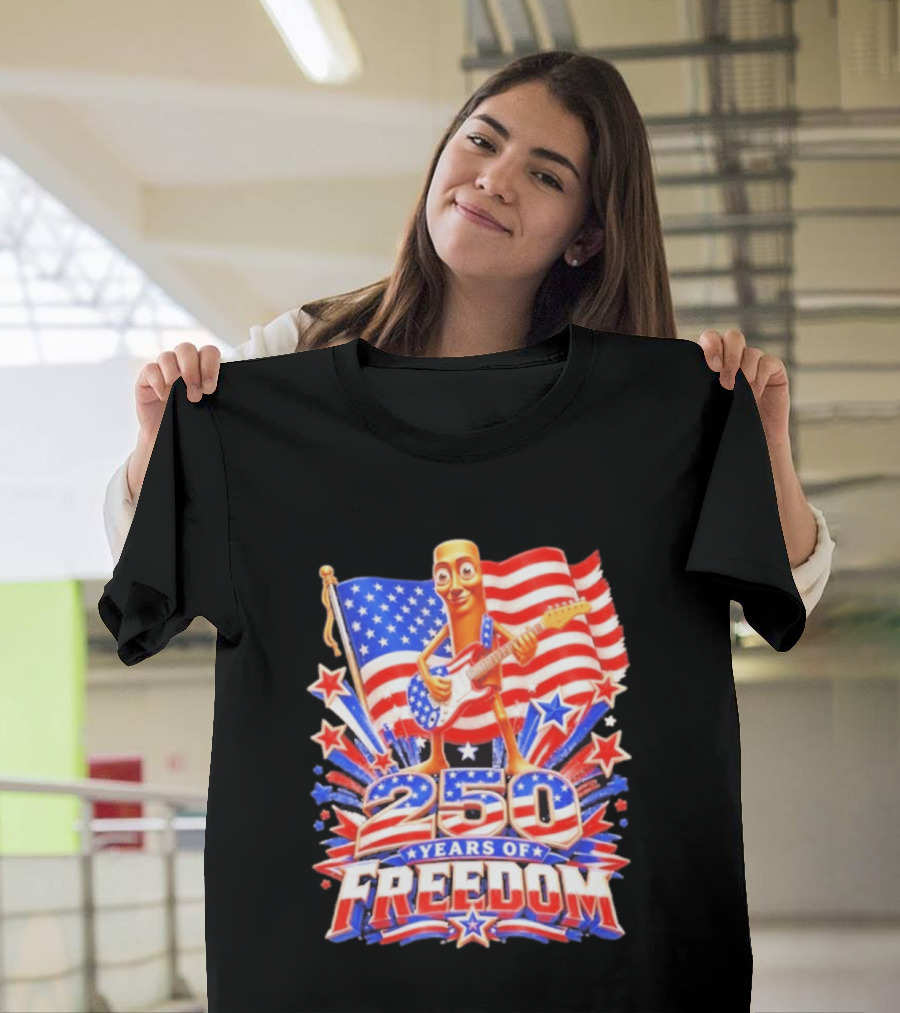 Tung Sahur 250 Years Of Freedom USA Flag 4th July Brainrot Meme T-Shirt