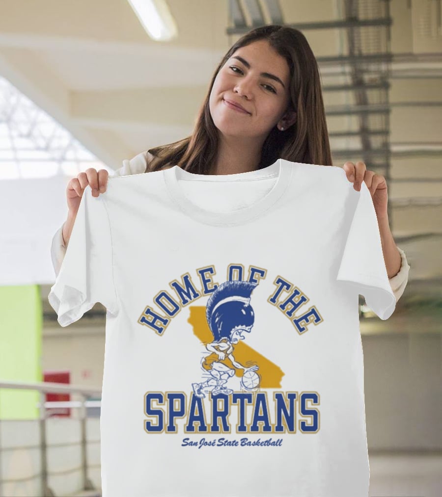 San Jose State Basketball Home Of The Spartans California T-Shirt