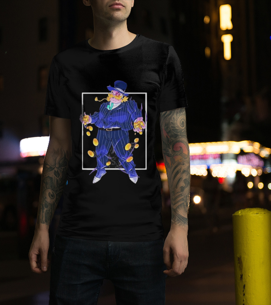 Dropout Mr Moneybags Top Hat Suit Coins September 2026 T-Shirt