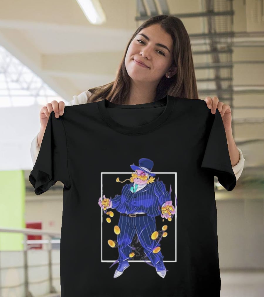Dropout Mr Moneybags Top Hat Suit Coins September 2026 T-Shirt