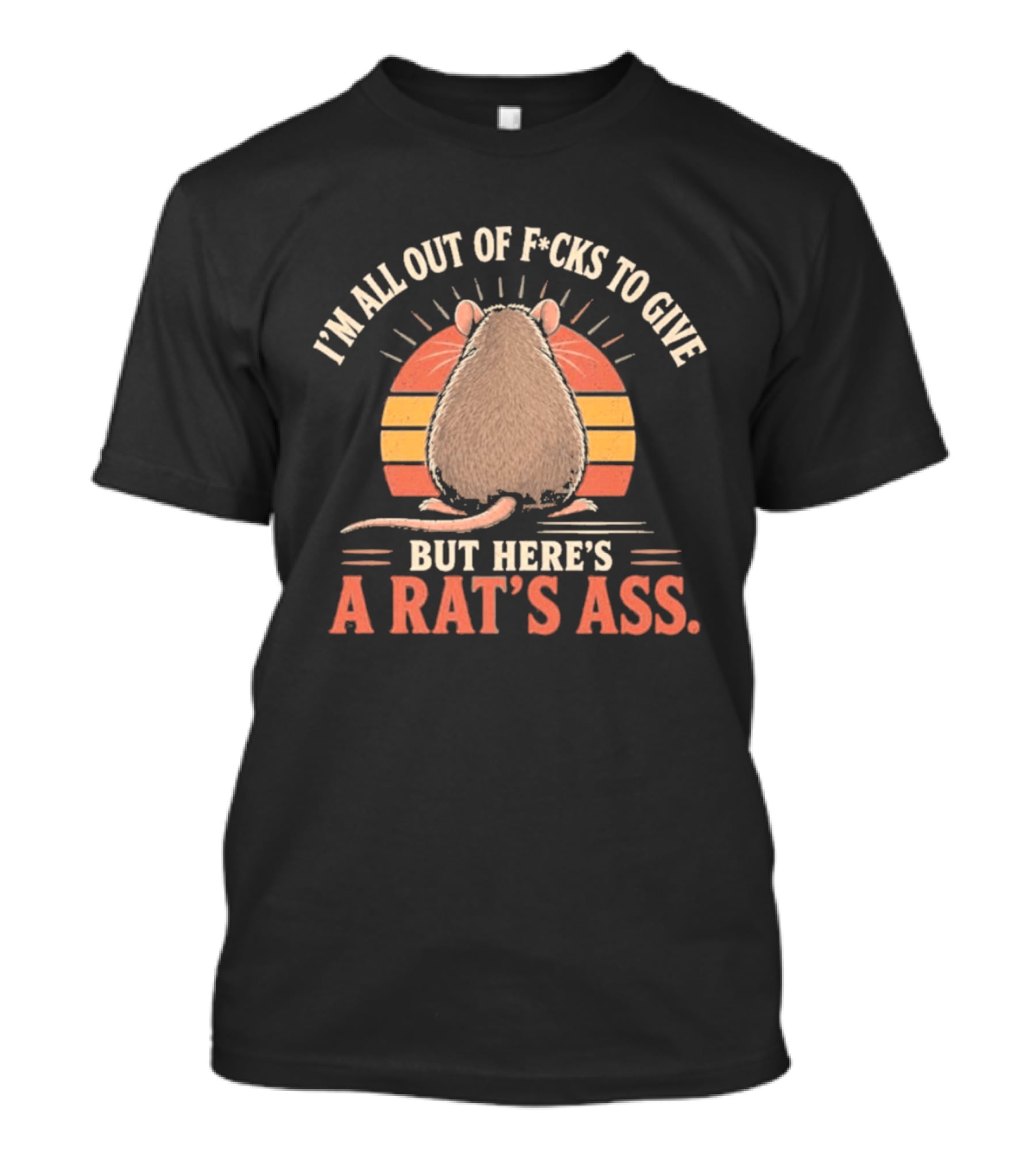 I'm All Out Of F Cks To Give But Here's A Rat's Ass Vintage Sunset T-Shirt
