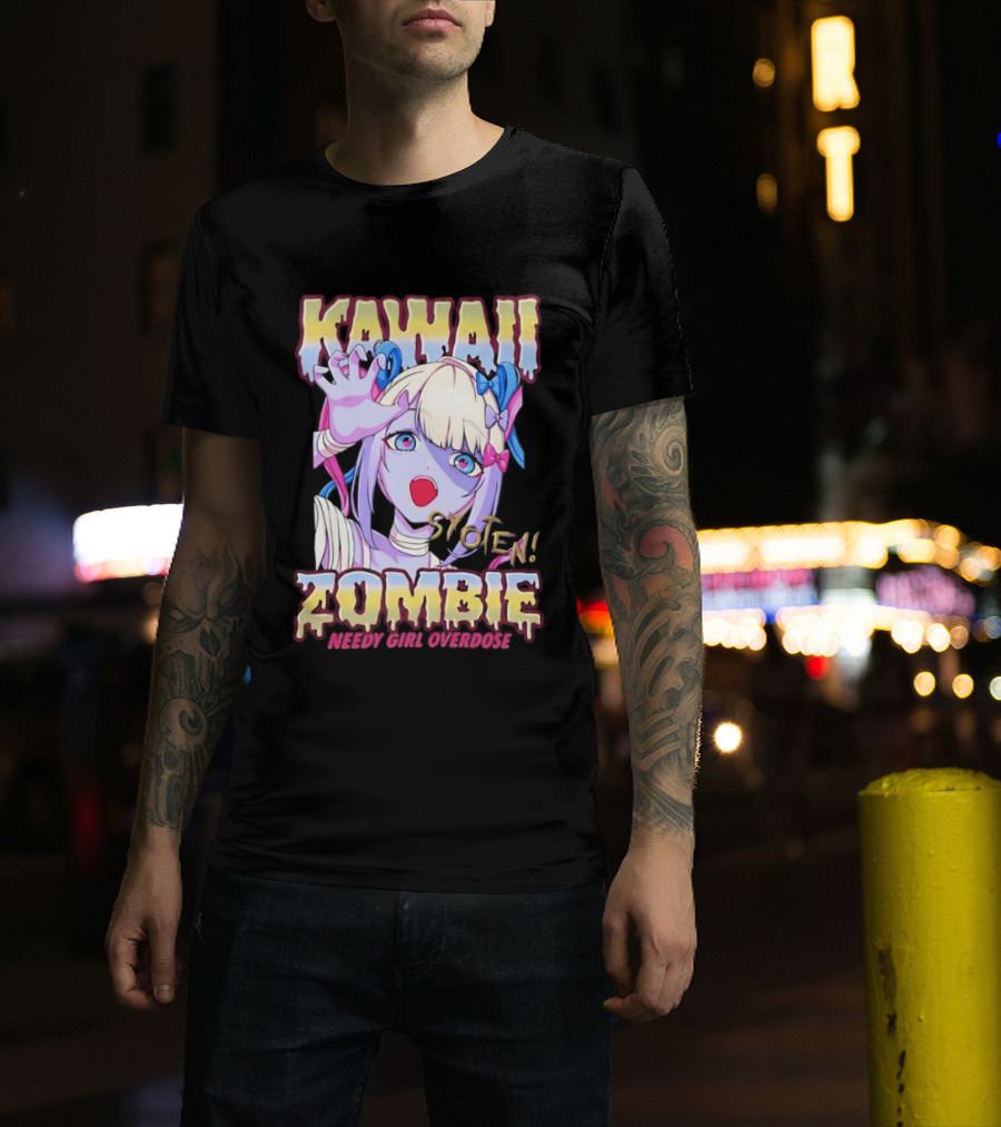 Kangel Needy Girl Overdose Kawaii Syoten Zombie Anime T-Shirt
