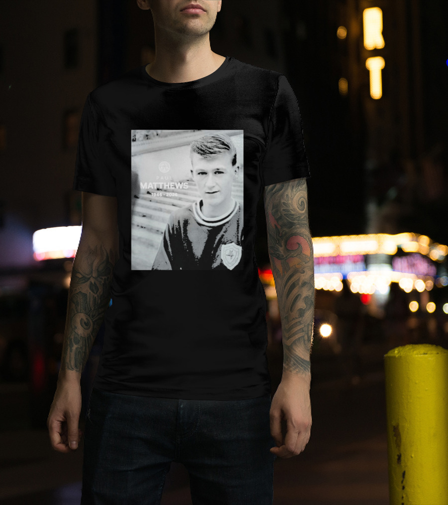 Paul Matthews 1946 2026 Memoriam Soccer Emblem Rugby T-Shirt