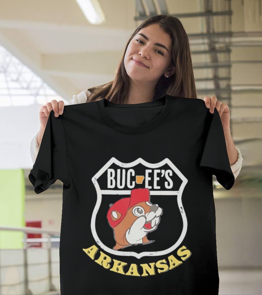 Buc Ee's Arkansas Beaver Travel Route T-Shirt