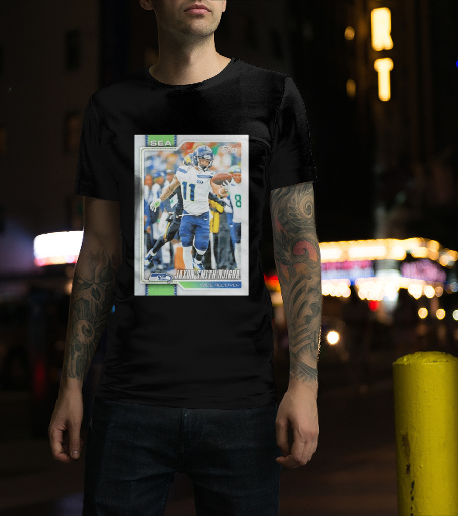 Jaxon Smith Njigba Seattle Seahawks Wide Receiver 2026 Topps Football Card T-Shirt