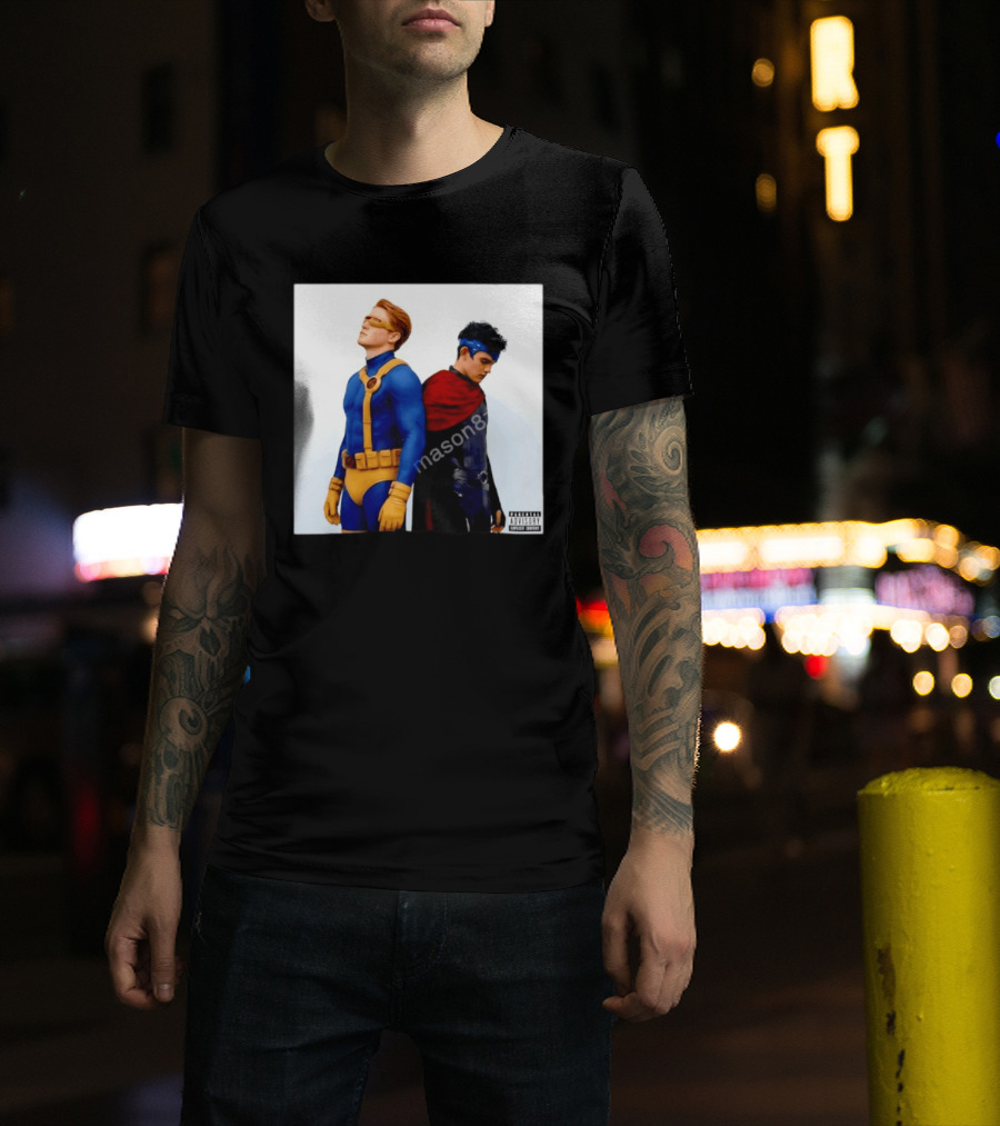 Cyclops And Wiccan Heartstopper X Men Comic Collaboration T-Shirt