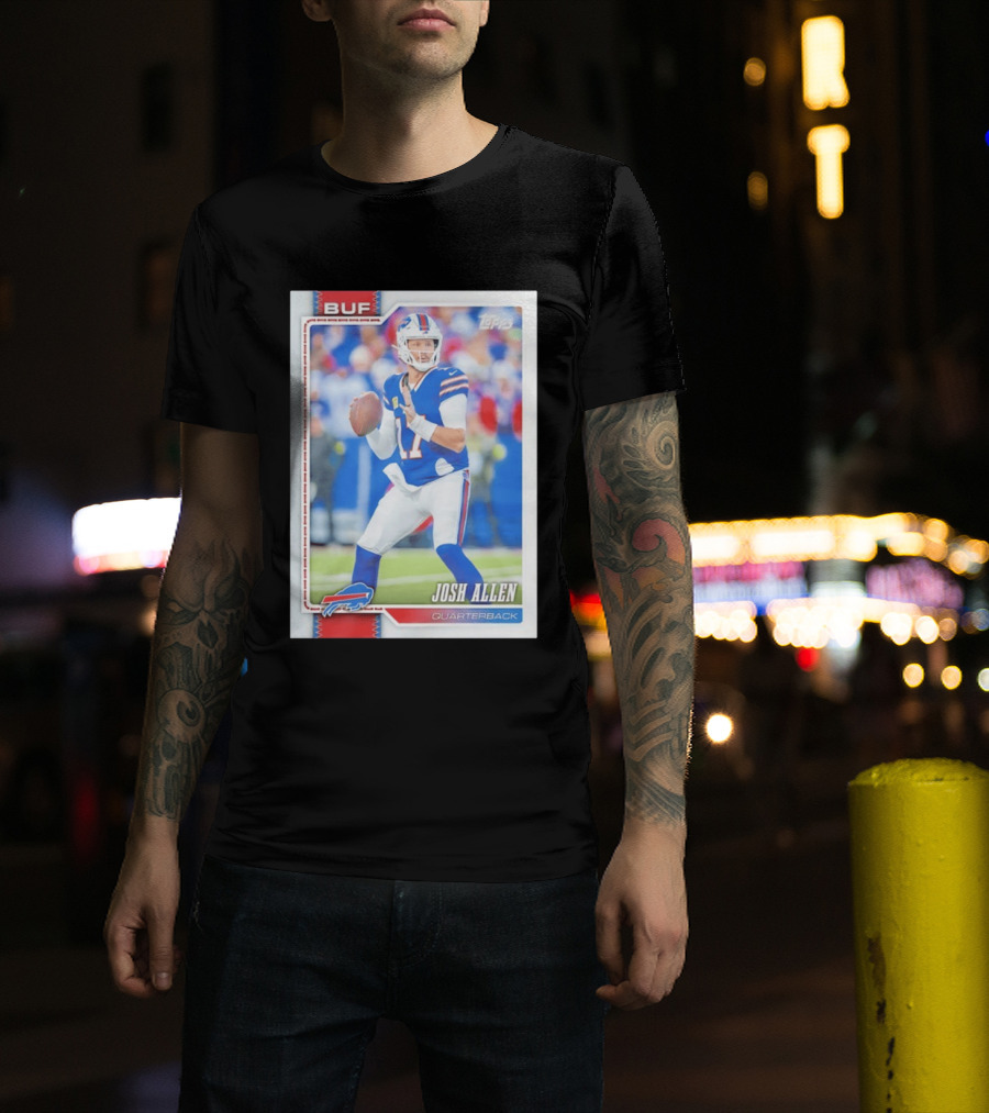 Buffalo Bills Josh Allen Quarterback Topps 2026 T-Shirt