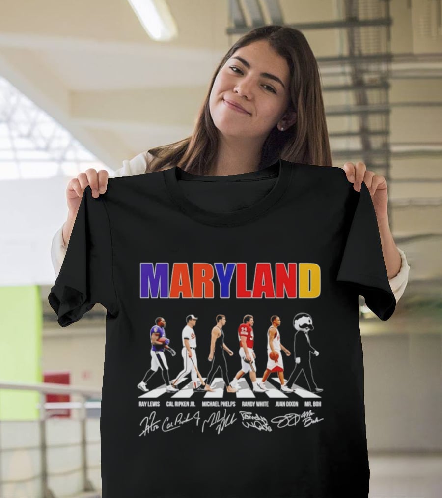 Maryland Ray Lewis Cal Ripken Jr Michael Phelps Randy White Juan Dixon Mr Boh T-Shirt