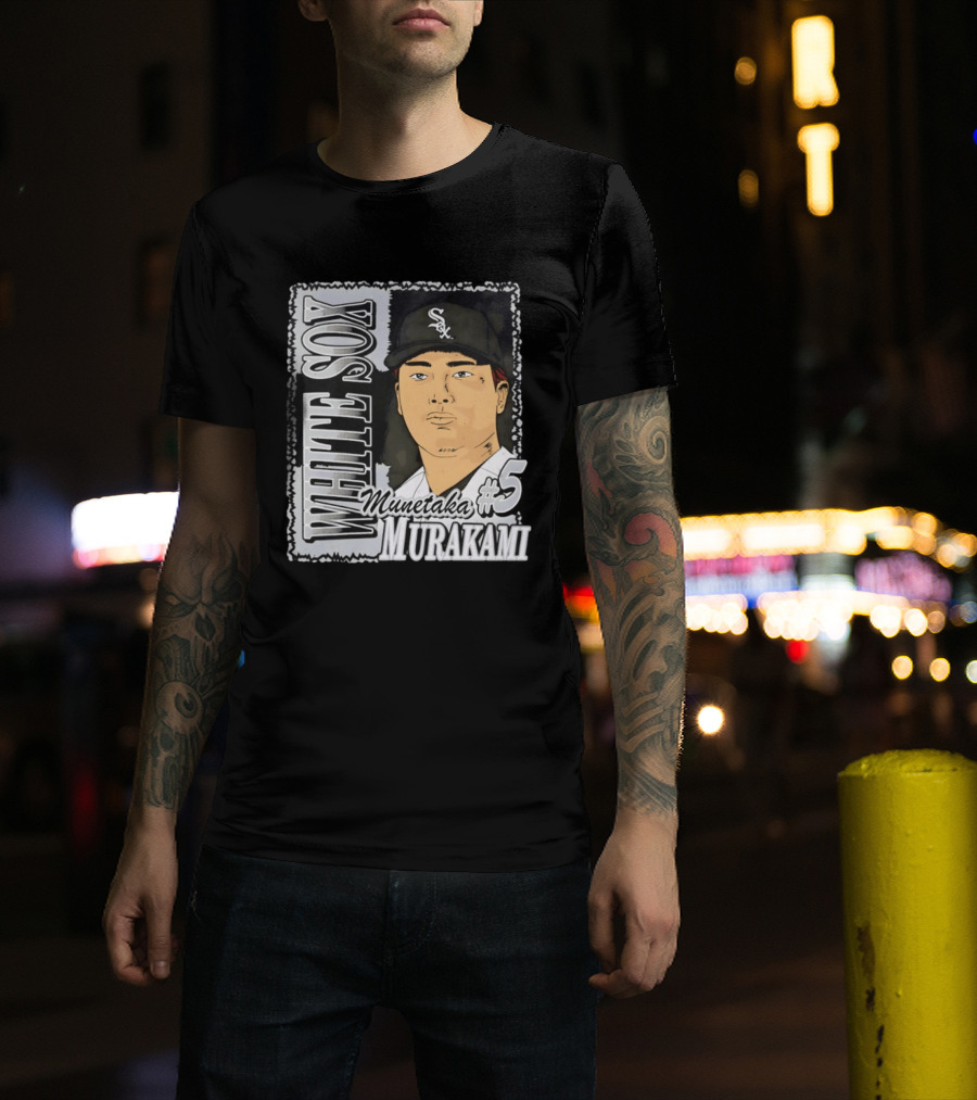 Munetaka Murakami #5 White Sox Baseball T-Shirt