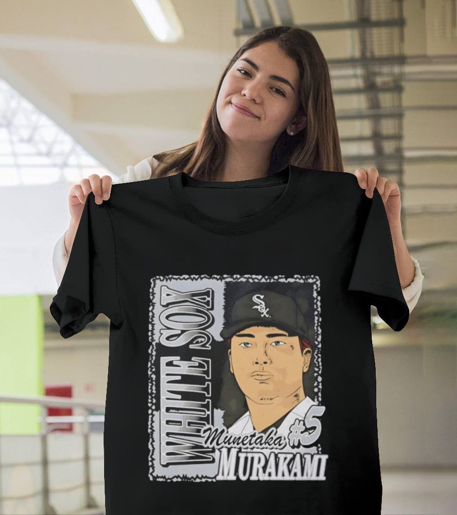 Munetaka Murakami #5 White Sox Baseball T-Shirt