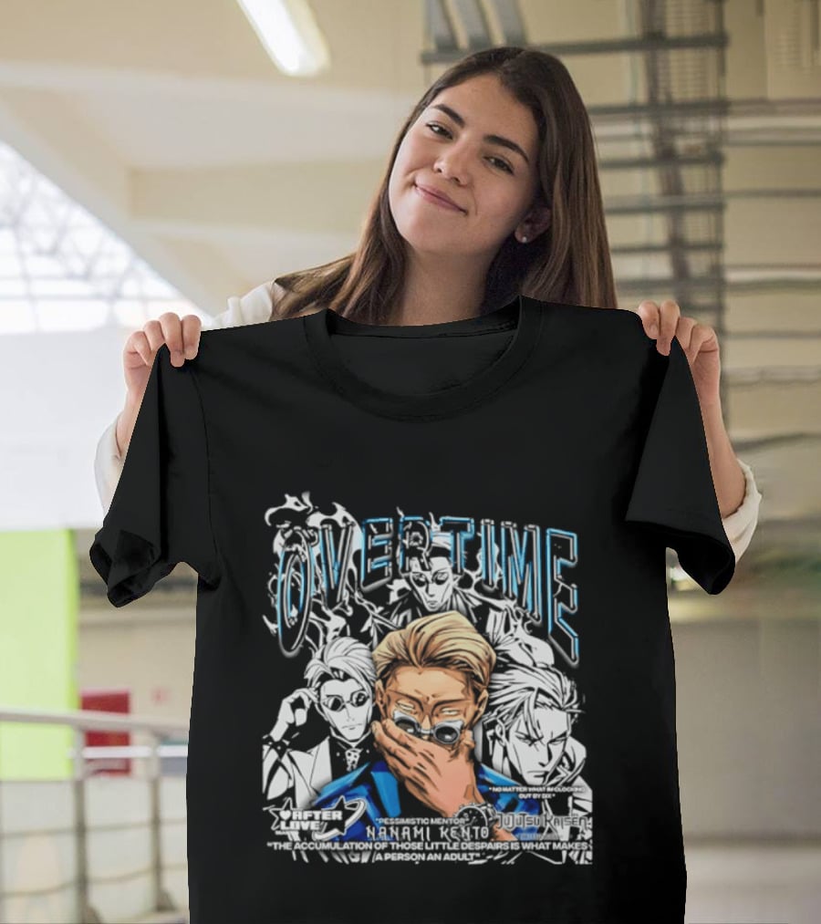 Nanami Kento Overtime Jujutsu Kaisen Anime Mentor T-Shirt