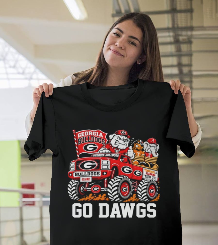Georgia Bulldogs Monster Truck Go Dawgs Rivalry With Tennessee Alabama T-Shirt
