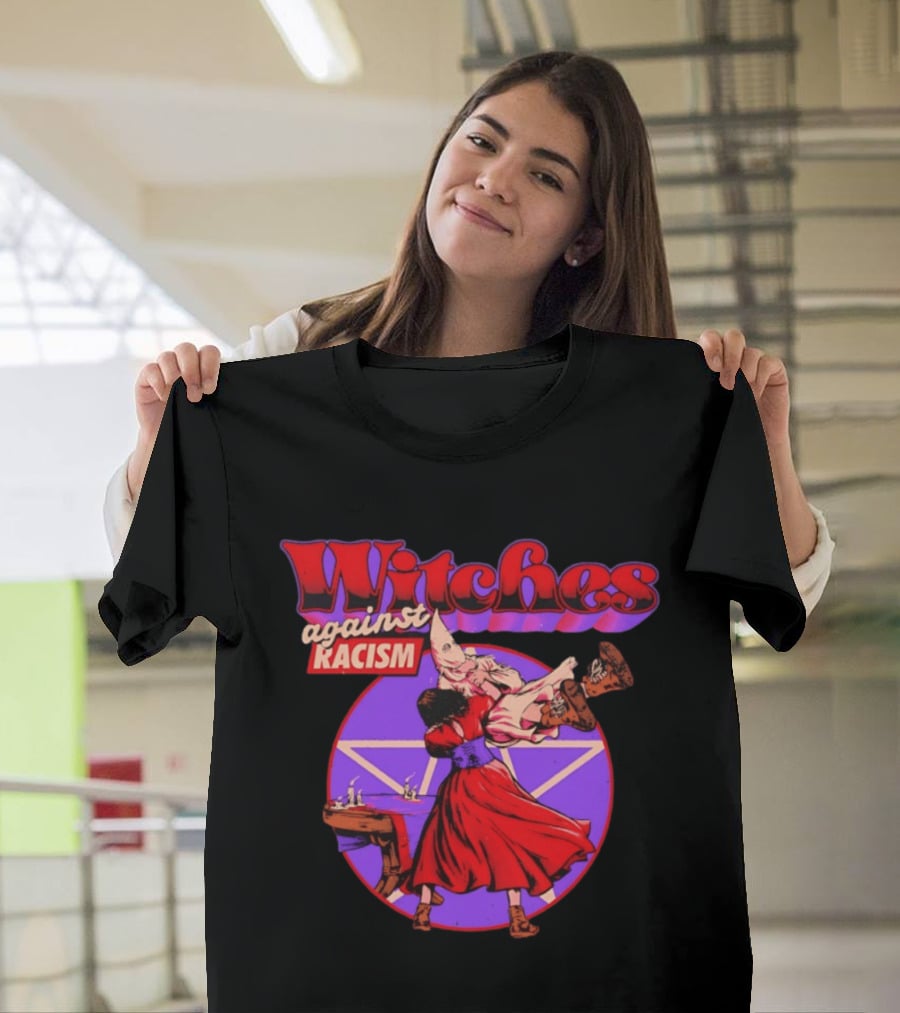 Witches Against Racism Witchcraft Symbolism Empowerment T-Shirt