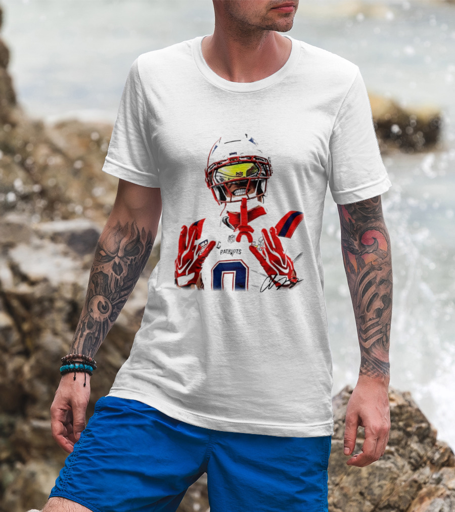 New England Patriots Christian Gonzalez Gonzo Player Number 6 T-Shirt