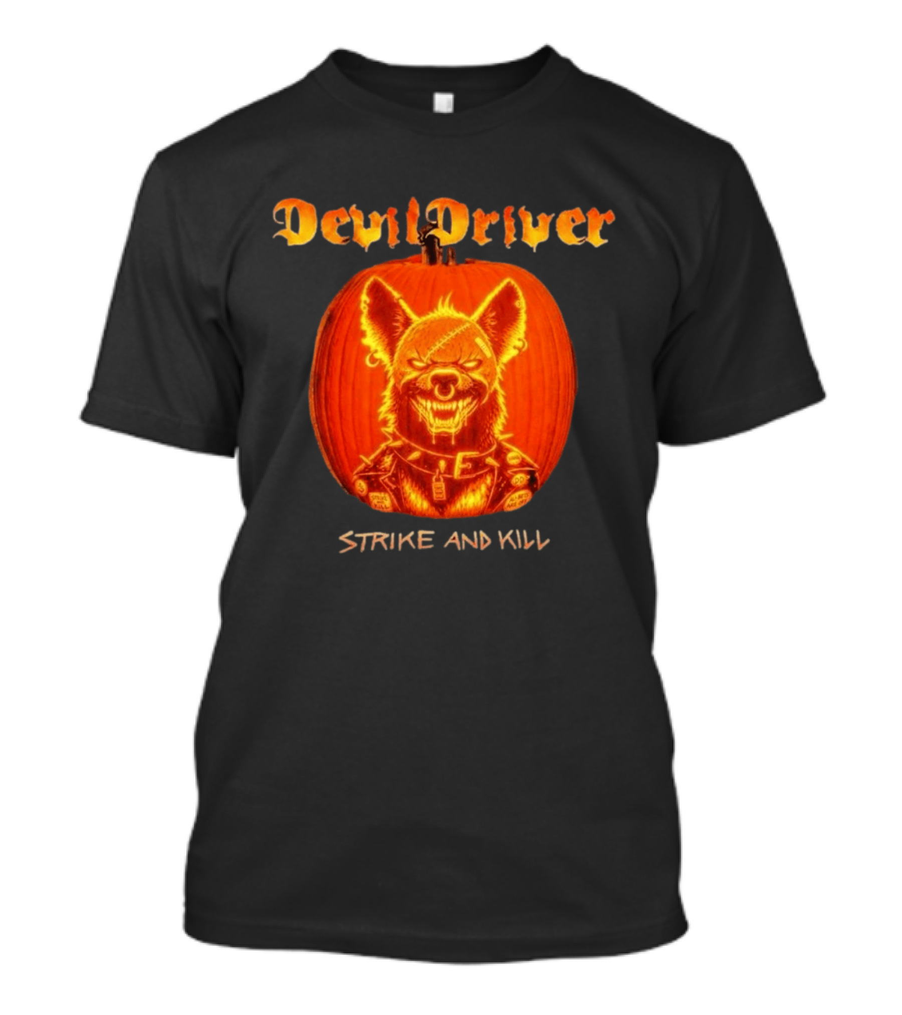 DevilDriver Halloween 2026 Strike And Kill Pumpkin T-Shirt