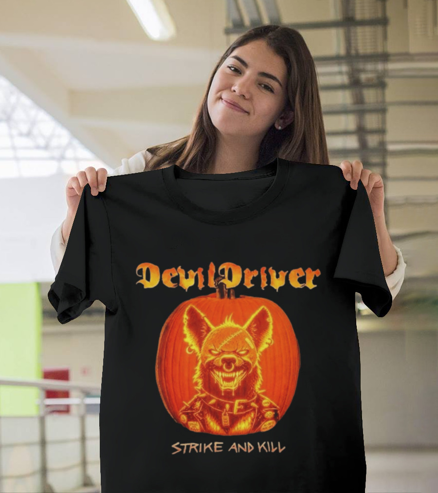 DevilDriver Halloween 2026 Strike And Kill Pumpkin T-Shirt