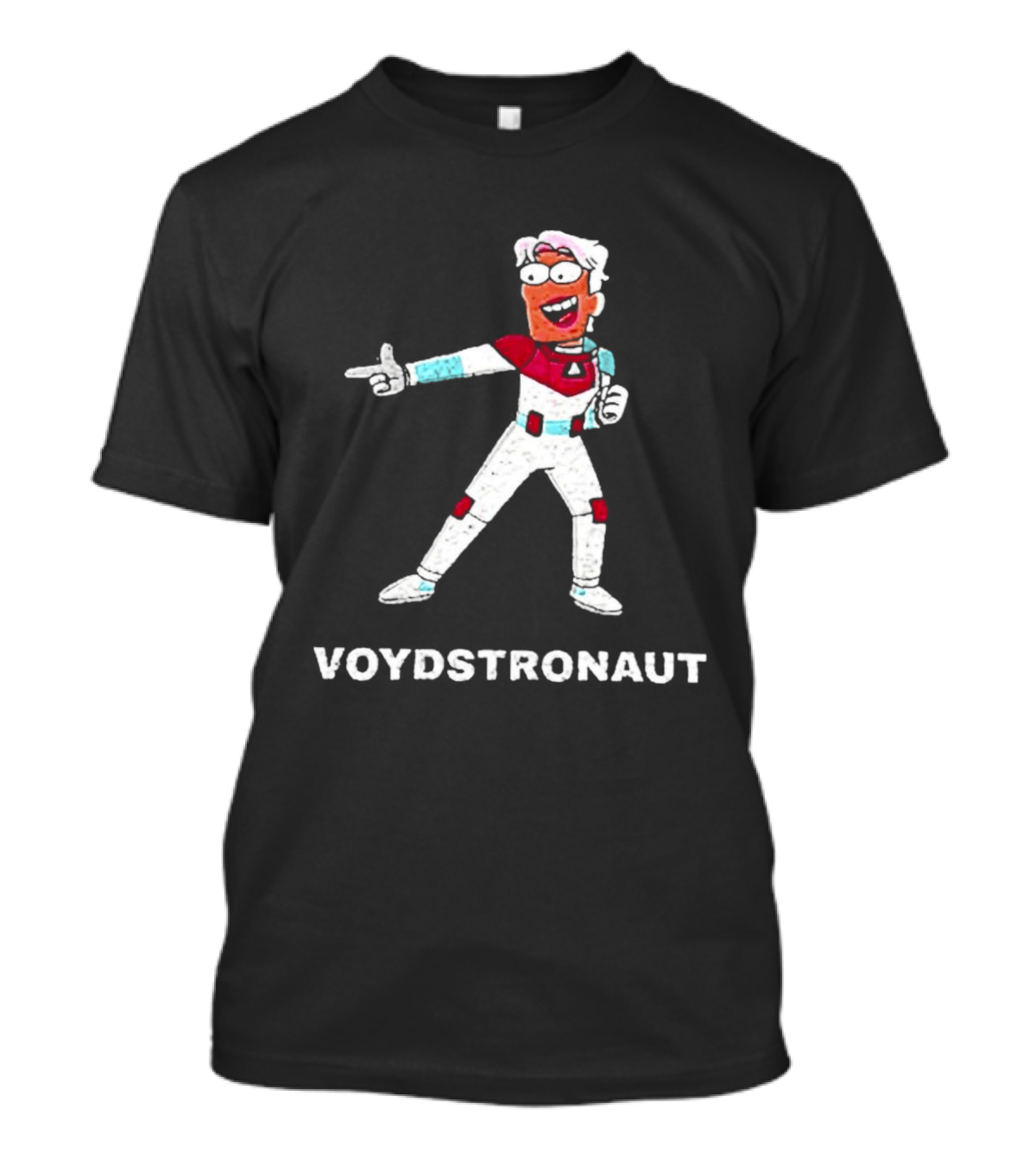Voydstronaut Cartoon Character Space Adventure T-Shirt