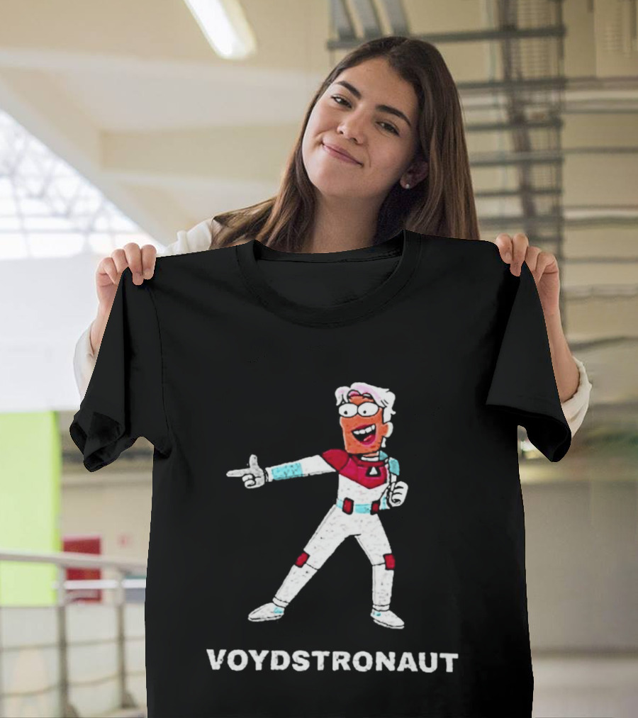 Voydstronaut Cartoon Character Space Adventure T-Shirt