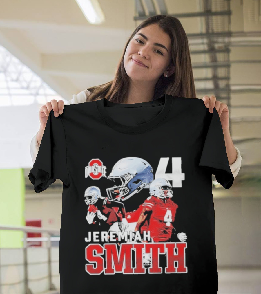 Ohio State Buckeyes NCAA Football Jeremiah Smith Number 4 T-Shirt