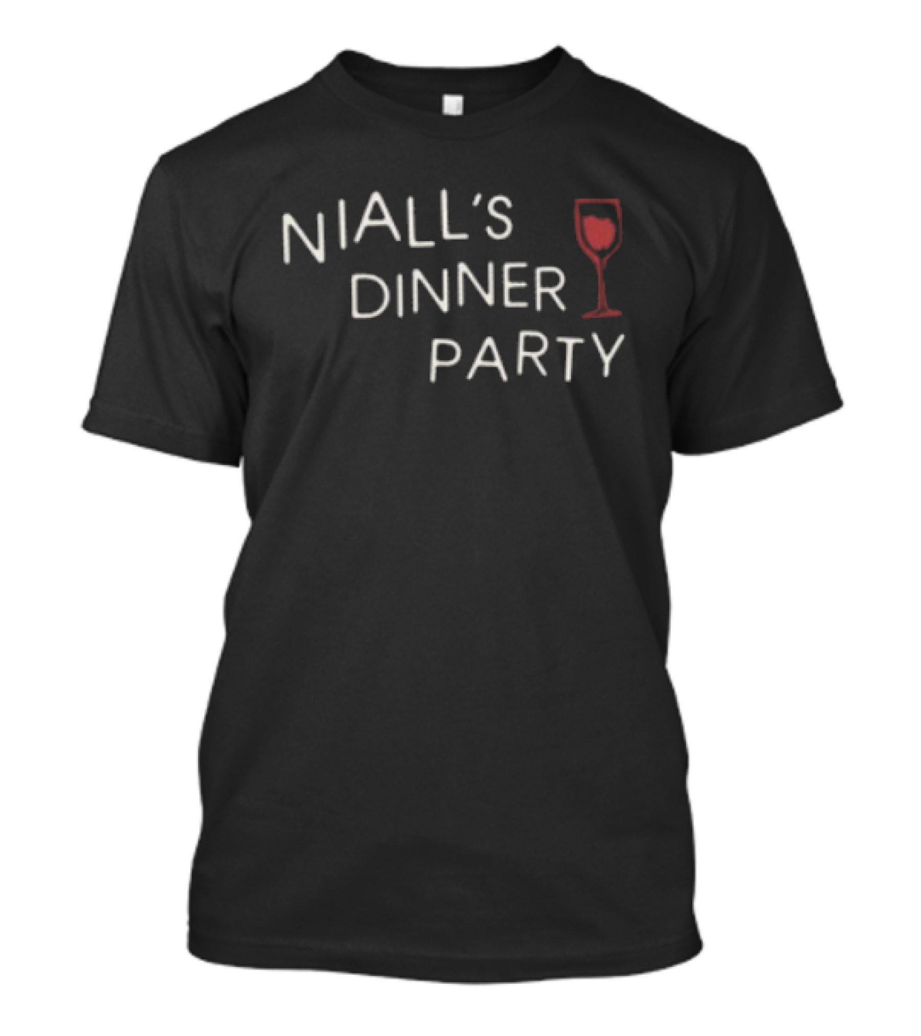 Niall Horan Store Niall's Dinner Party Wine Glass T-Shirt